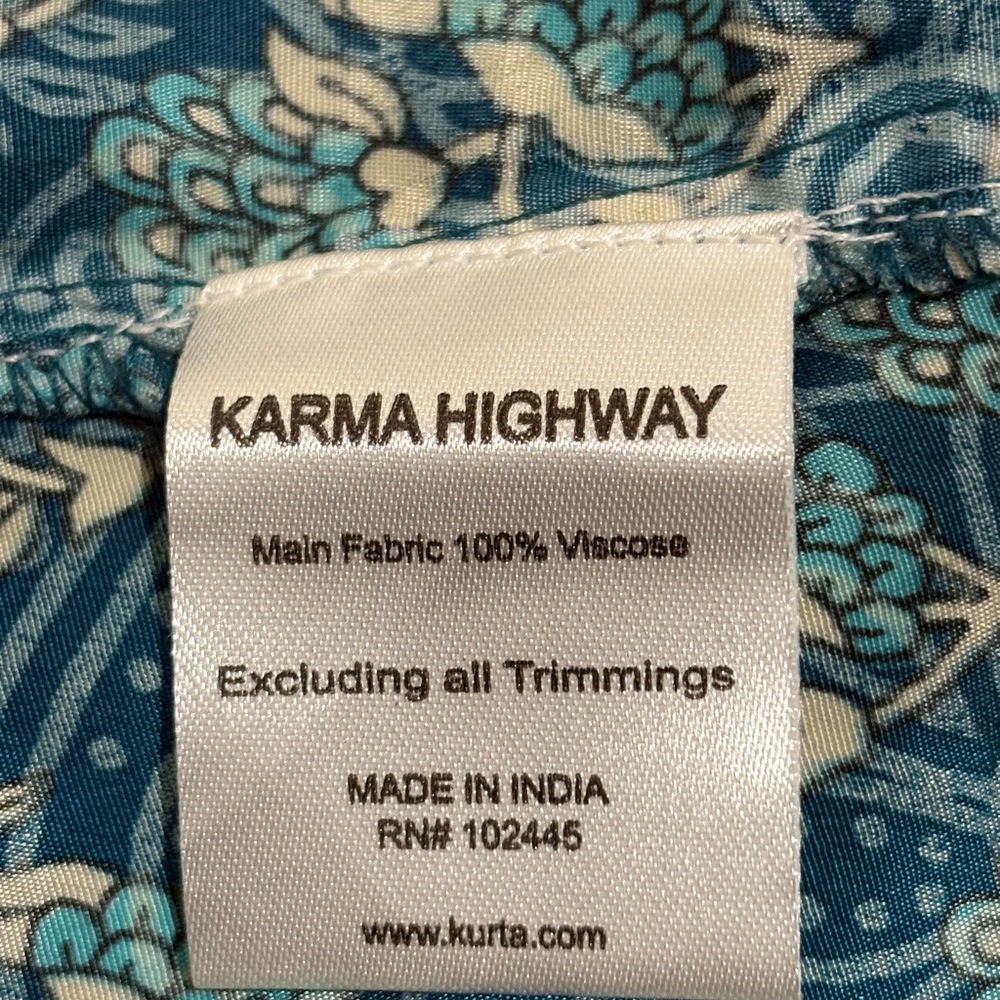 Karma Highway Maxi Dress One Size Womens Long Sleeve Boho Flowy - Picture 7 of 9
